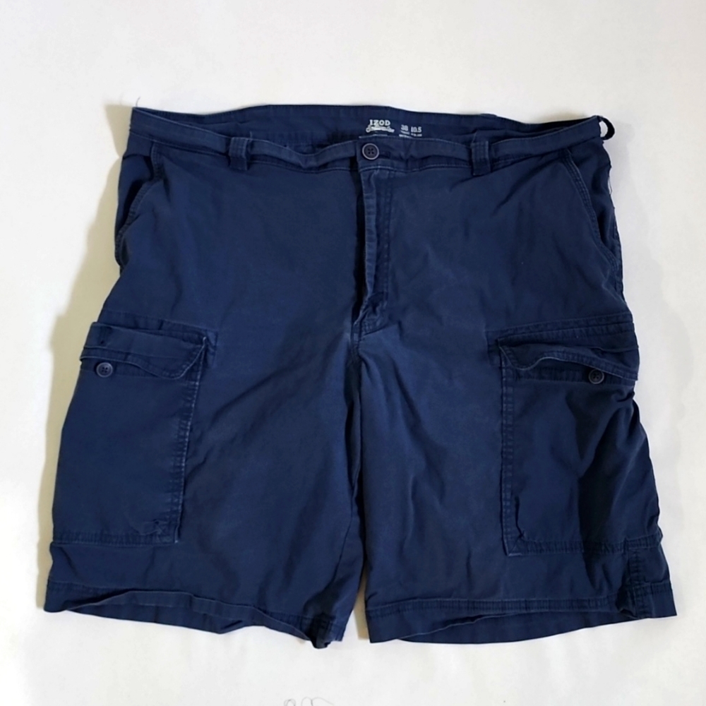 Mens 38 IZOD Cargo Shorts, blue